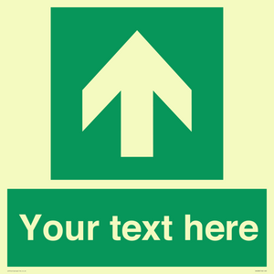 Safe condition Custom arrow up sign